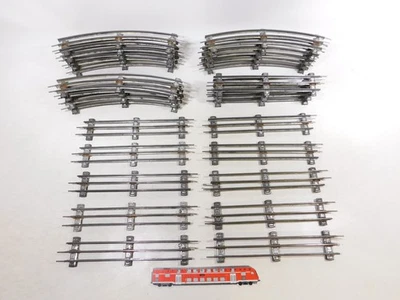 28x Gauge 0 Tin Track Electric Operated 12er Circle Straight 26,4 CM #EF817-4 - Image 1 of 4