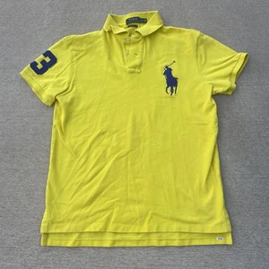 Polo Ralph Lauren Poloshirt Herren Medium Gelb Big Pony Custom Fit Kurzarm - Bild 1 von 7