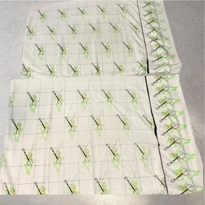 Vntg 1980 Martex Kermit the Frog Pillowcases Standard Size Muppets USA *Flaw* - Picture 1 of 19