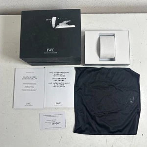 IWC Schaffhausen Portugieser Chronograph Watch Box Black & Papers Set - Picture 1 of 14