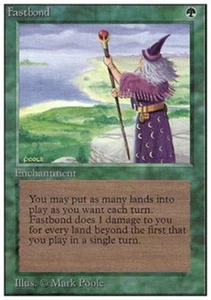 Fastbond - Medium Play MTG Unlimited - Picture 1 of 1