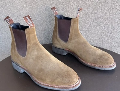 Botas Chelsea RM WILLIAMS Tabaco Gamuza Talla 9D (US) u 8G (AUS) $590 Minorista Foto 1 de 4