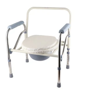 Bedside Commode Chair Adjustable Height Foldable Stainless Steel Commode Cha NAU - Picture 1 of 11