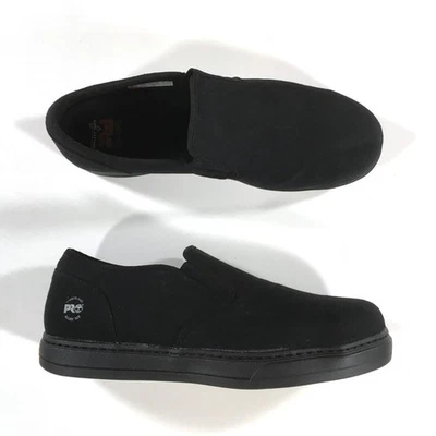 Timberland Pro Disruptor Puntera de Seguridad Sin Cordones Para Hombres Talla 15 M Lona Negra A1H16 Foto 1 de 4