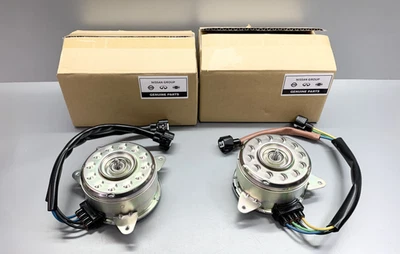 Genuine Nissan GT-R R35 Radiator Fan Motor Set Left & Right OEM All Years NEW - Image 1 of 3