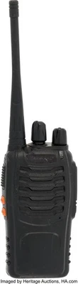 The Walking Dead Prop Screen Used Black walkie-talkie AMC COA Grail Grimes - Image 1 of 2