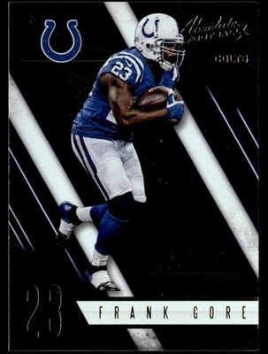 2016 Panini Absolute Frank Gore Indianapolis Colts #9 - Image 1 of 2