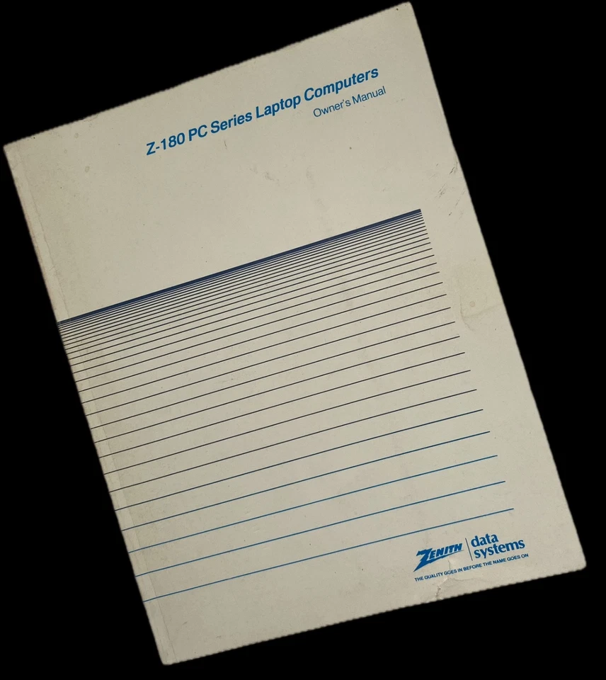 Zenith 180PC Series Laptop manual - Image 1 of 1