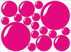 Set of 34 x BUBBLES bubble decal sticker vinyl wall art bathroom kids child room - Picture 1 of 4
