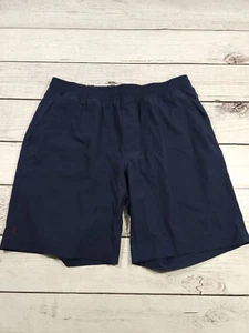 Rhone Men's Navy Blue Stretch Athletic Performance Workout Shorts Sz Large Q1 - Picture 1 of 7