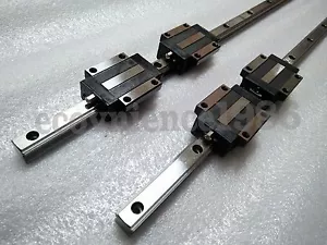 2 x HSR30CA--945 mm Square Linear Rail & 4 HSR30CA Blcok Bearing - Picture 1 of 2