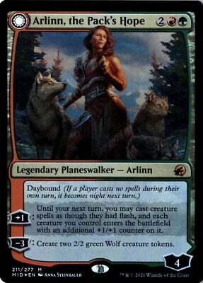 Arlinn, The Pack's Hope NM* FOIL Innistrad Midnight Hunt 211/277 mtg -UnltdCards - Image 1 of 2