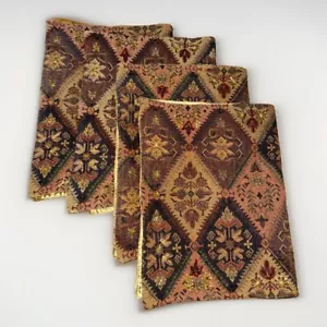 Pier One Gobelin Tischsets 4er Set Mehrfarbig Perlen Vintage Boho Satin - Bild 1 von 7