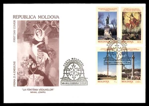 Mayfairstamps Moldova FDC 1998 Statues Combo La Fantana Vaduvelor First Day Cove - Picture 1 of 2