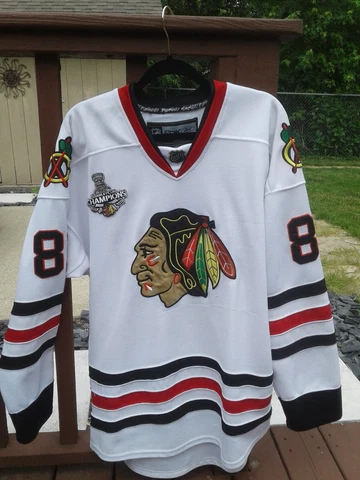CCM Reebok 81 Marian Hossa NHL Chicago Blackhawks 2010 Stanley Cup Jersey Cover