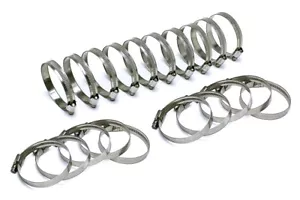 HPS Stainless Steel Embossed Hose Clamps SAE 4 20pc 7/16" - 11/16" (11mm-17mm) - Picture 1 of 3