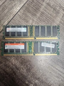 1GB Hynix 2x512MB 400 MHZ PC3200 HYMD564646CP8J-D43 AA-T CL3 DIMM Memory Kit - Picture 1 of 1