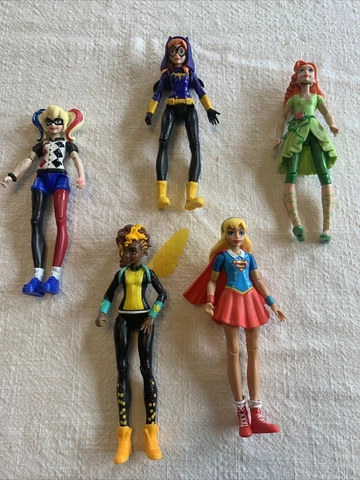 DC Comics Super Hero Girls Action Figure Lot of 5 Dolls 6" 2015 Mattel Cover