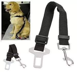 Pet Dog SEAT BELT Adjustable Travel Car Safety Harnesses Lead Restraint Strap - Picture 1 of 6
