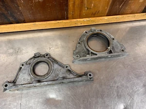 Fiat X 1/9 • Original Engine Oil Seal Housing Set, Front & Rear,  Used. F6096 - Picture 1 of 8