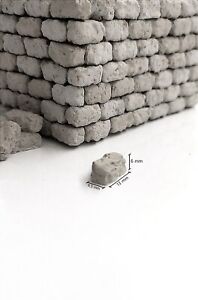 Scale Models 1/35: 100x Mattoni pietra(grigio)/ accessori-modellismo-presepe