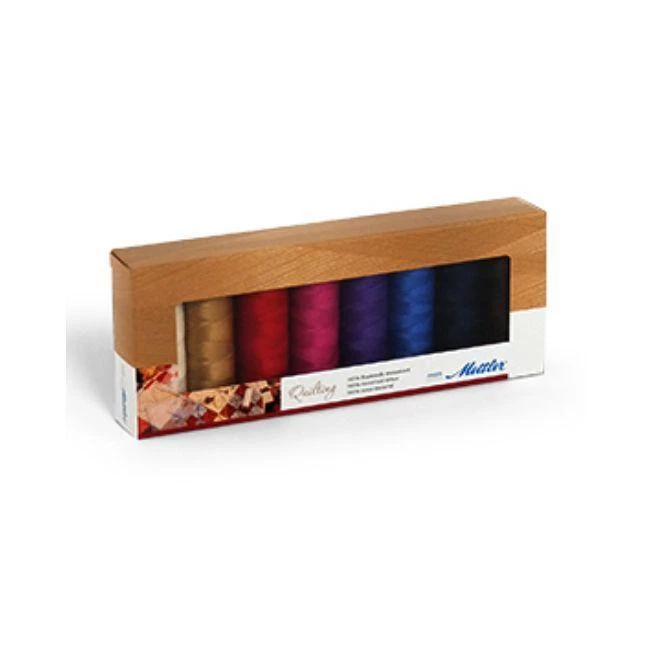 Amann Mettler Silk-Finish Cotton Nr.40 Quiltgarn Set (8 Farben, 150 m) Patchwork - Bild 1 von 1