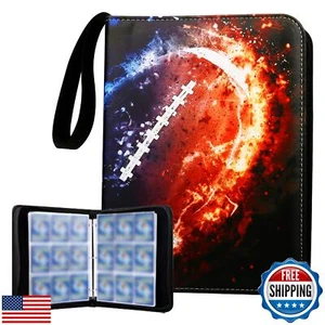 Sandawin Football Card Binder with 9 Pockets, Trade Binder Fits 900 Cards wit - Picture 1 of 5
