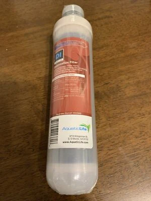 NEW AQUATIC LIFE DEIONIZATION FILTER #330380 NEW SEALED Replacement Cartridge - Image 1 of 4