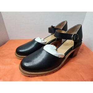 Seychelles Lock And Key Mary Jane Heels/Pump Black Leather Womens 11 - Picture 1 of 7