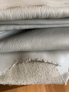 64sf Upholstery Whole Cow Hide Italian Leather Aviation Garrett Leather Grey - Picture 1 of 12