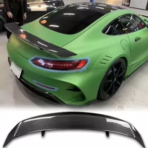 Carbon Fiber Rear Trunk Spoiler Wing Fits MB AMG GT GTR GTS MSY Style - Bild 1 von 9