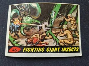 1962 Topps Mars Attacks! Card # 45 Fighting Giant Insects (VG) - Picture 1 of 3