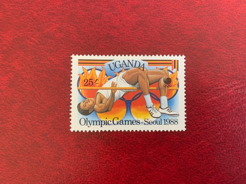 UGANDA 1988 MNH OLIMPIADAS SEÚL SALTO ALTO Foto 1 de 1