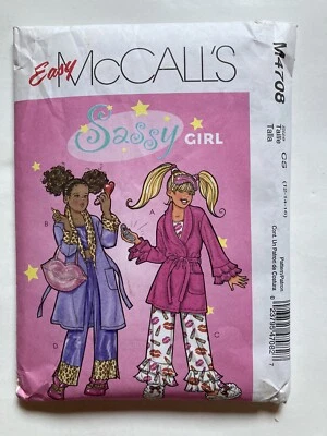 McCalls Sewing Pattern M4708 Sassy Girl Ruffles Sz 12-16 Tall 2004 Uncut - Image 1 of 2