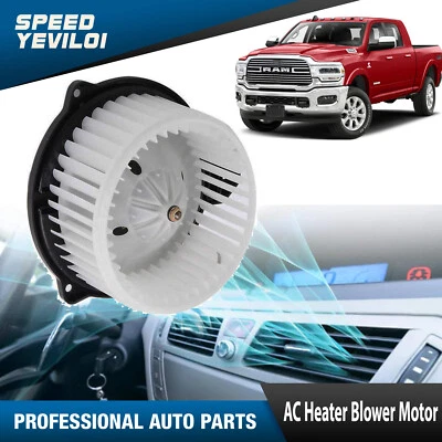 HVAC AC Heater Blower Motor w/ Fan Cage For Dodge Ram 1500 2500 3500 4000 Jeep Foto 1 de 4