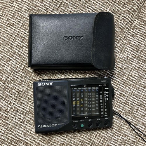 Sony ICF-SW22 Portable SW/FM/AM Radio Black Compact Audio From 