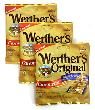 Werther's Original SUGAR FREE Caramel - {LOT OF 3 BAGS} NEW/SEALED