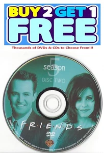 Friends (DVD) Fifth Season 5 Disc 2 Replacement Disc U.S. Issue! - Imagen 1 de 1