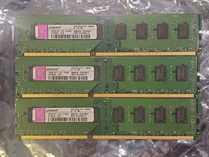 💻 Lot of 3 - Kingston 2GB PC3-10600U 1333MHz DDR3 RAM HP497157-C01-ELDW - Picture 1 of 2
