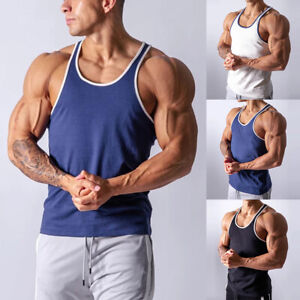 Herren Stringer Muskel Bodybuilding Shirt Tank Top Fitness Singlelet Fitness Sport Weste♪
