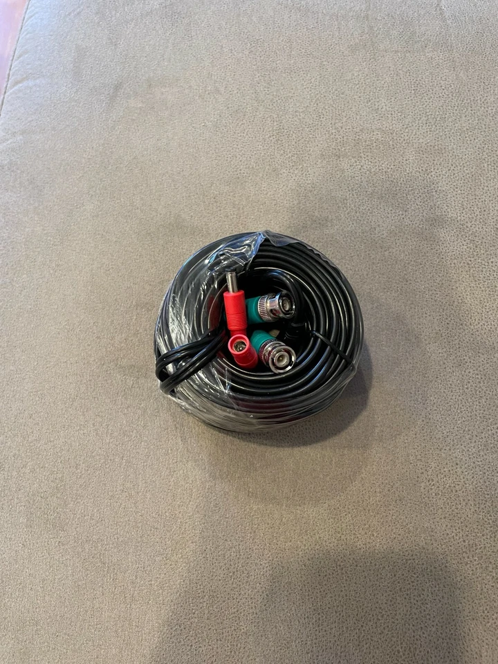BNC Cabling 60ft. with 12v adapter male and female - Image 1 of 1
