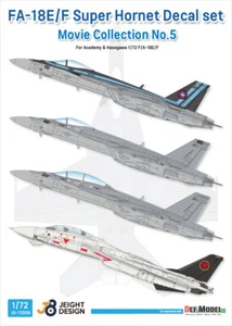 F/A-18E/F Super Hornet Decal set-Movie Collection 5, JEIGHT design JD72006, 1/72 - Picture 1 of 4