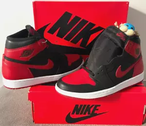 Neu Nike Air Jordan 1 Hi OG 2020 Bred Ban 9,5-11,5W '85 Chicago Off-White Custom - Bild 1 von 6