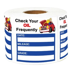 150 Sheets Oil Change Reminder Sticker Decals for Car Easy-Peel Window Decor - Picture 1 of 12