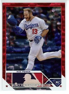 2023 TOPPS UPDATE MAX POWER #US179 MAX MUNCY 131/199 RED ICE