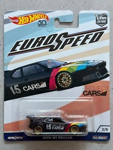 2017 Hot Wheels Euro Speed BMW M1 PROCAR with Protector Car Culture Real Riders - Picture 1 of 4