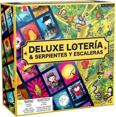 Deluxe Loteria & Serpientes Y Escaleras Traditional Mexican Board Full Game Set. - Image 1 of 4