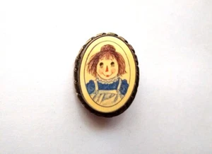 Seltene Sterling Silber Raggedy Ann Brosche Anstecknadel Schmuck Made in the Virgin Islands - Bild 1 von 6
