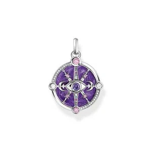 THOMAS SABO Silver Cosmic Eye Pendant with Colourful Stones - Picture 1 of 3
