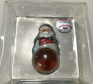 BOSTON RED SOX Mini 35mm Santa Schneekugel Urlaub Christbaumschmuck - Bild 1 von 3